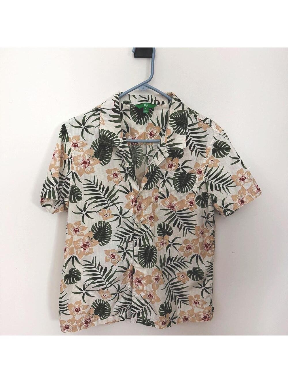 DIP Men's Multi and Cream Tshirt